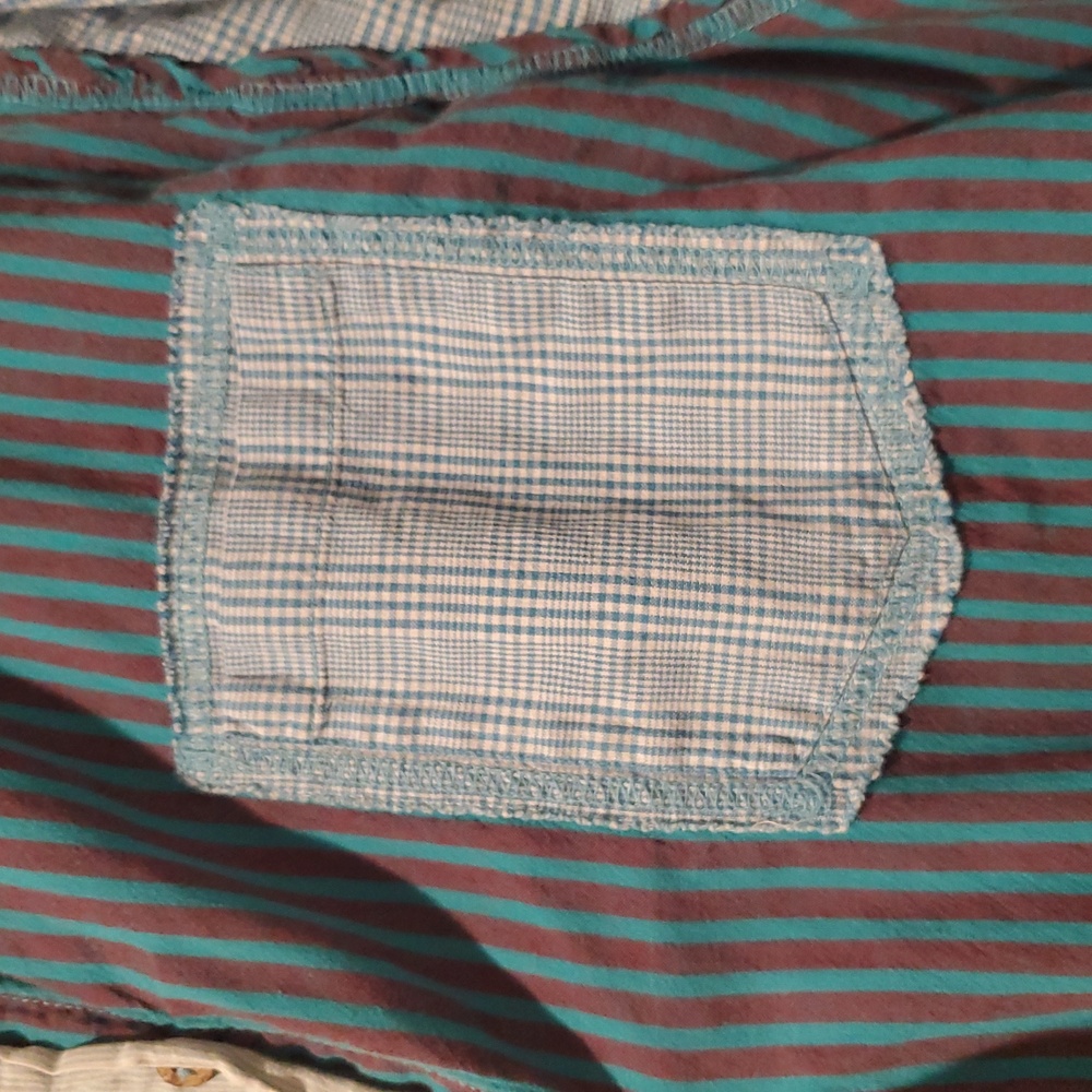 Oversized Cotton Patchwork Button-Down - image 3